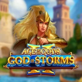 Age Of The Gods: God Of Storms 2 logo by Playtech Frumzi Casino