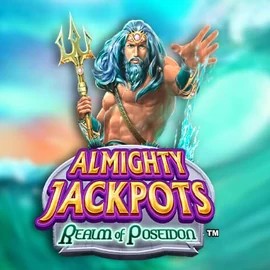 Official Jackpots logo: Almighty Jackpots – Realm of Poseidon by Novomatic at Frumzi Casino