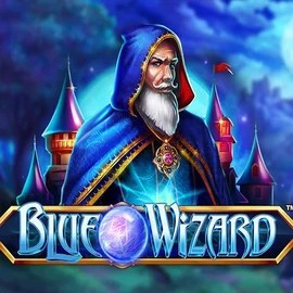 Blue Wizard logo – Slots by Quickspin at Frumzi Casino