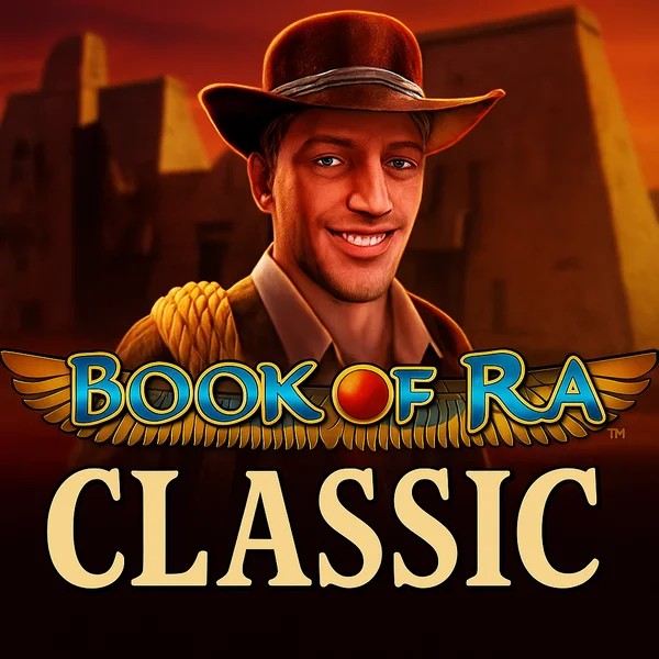 Slots logo of Book of Ra Classic from Novomatic at Frumzi Casino