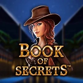 Book of Secrets logo by SYNOT Games at Frumzi Casino