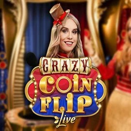 Crazy Coin Flip logo by Evolution at Frumzi Casino