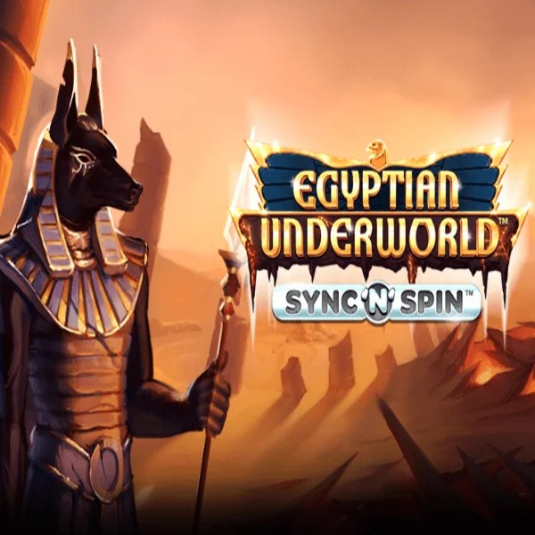 Egyptian Underworld slot logo by Greentube at Frumzi Casino