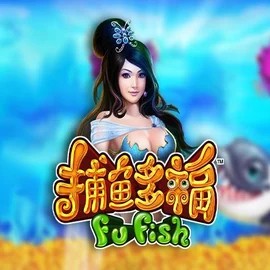 Fu Fish slot logo by Skywind Group at Frumzi Casino