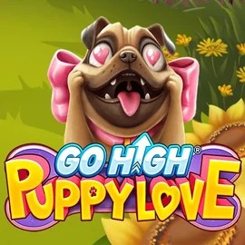 Official Slots logo: Go High Puppy Love by RubyPlay at Frumzi Casino