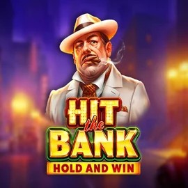 Hit The Bank Hold and Win slot logo by Playson at Frumzi Casino
