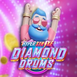 Hyper Strike Diamond Drums logo – Slots by Gameburger Studios at Frumzi Casino
