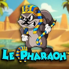 Slots logo of Le Pharaoh from Hacksaw Gaming at Frumzi Casino