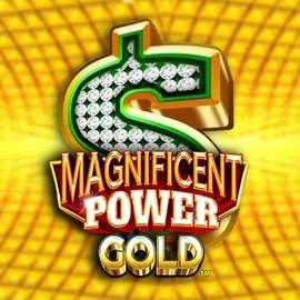 Magnificent Power Gold slot logo by Oros Gaming at Frumzi Casino
