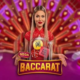 Mega Baccarat slot visual from Pragmatic Play available on frumzi-kaszino.com
