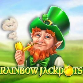 Jackpots logo of Rainbow Jackpots from Red Tiger Gaming at Frumzi Casino