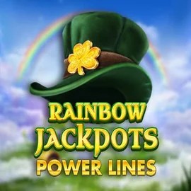 Rainbow Jackpots Power Lines online game logo by Red Tiger Gaming on frumzi-kaszino.com