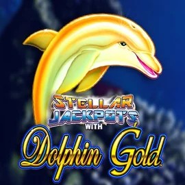 Try Dolphin Gold with Stellar Jackpots slot by Lightning Box Game on frumzi-kaszino.com – logo image