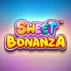 Sweet Bonanza logo – Slots by Pragmatic Play at Frumzi Casino