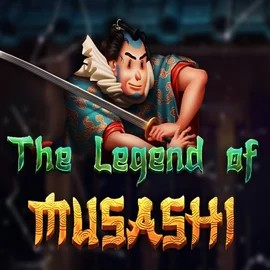 The Legend of Musashi slot logo by Peter & Sons at Frumzi Casino