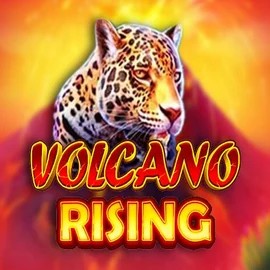 Volcano Rising slot logo by RubyPlay at Frumzi Casino
