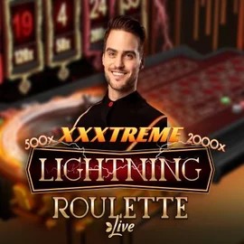 XXXtreme Lightning Roulette slot logo by Evolution at Frumzi Casino